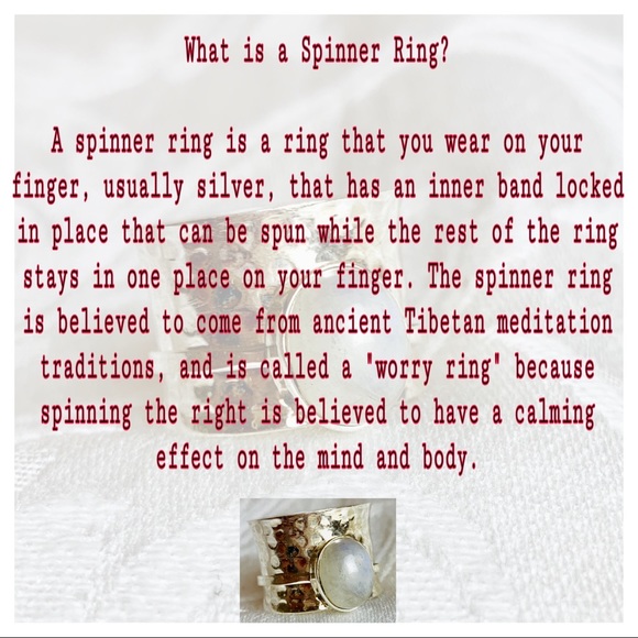 Sterling Silver Spinner Ring, Gold & Copper Bands - Picture 7 of 8